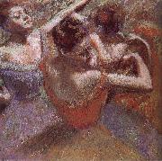 Edgar Degas Dancer triming dress oil